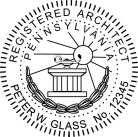 Pennsylvania Registered Architect Seal